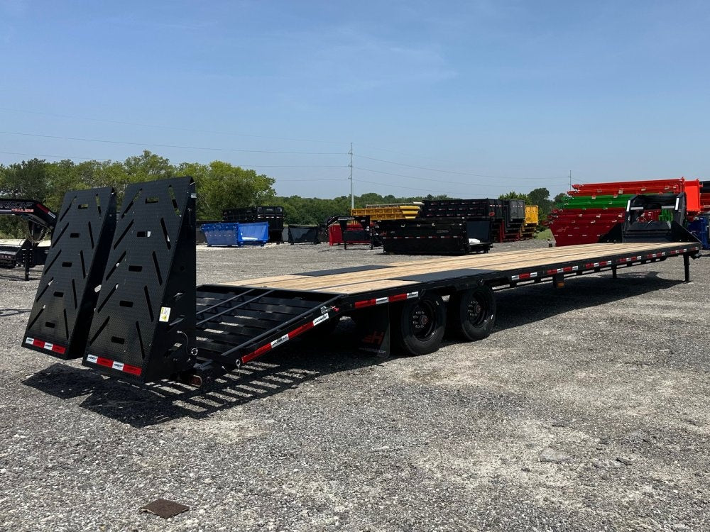 40' FHZ Gooseneck Deckover (2) 10K Axles Super Single 18 Ply Tires Meg Ramps - 10K MR SS/Deckover Trailers - Stryker Dealership Group