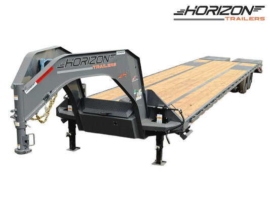 40' FHZ Gooseneck Deckover (2) 12K Axles Mega Ramps 25.9 GVWR - Dual Wheel Deckover/DO 12K MR - Stryker Dealership Group
