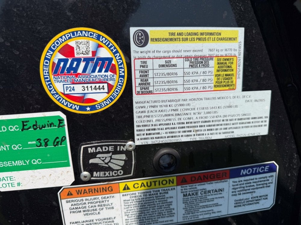 40' FHZ Gooseneck Deckover (2) 12K Axles Mega Ramps 25.9 GVWR - Dual Wheel Deckover - DO 12K MR - Stryker Dealership Group