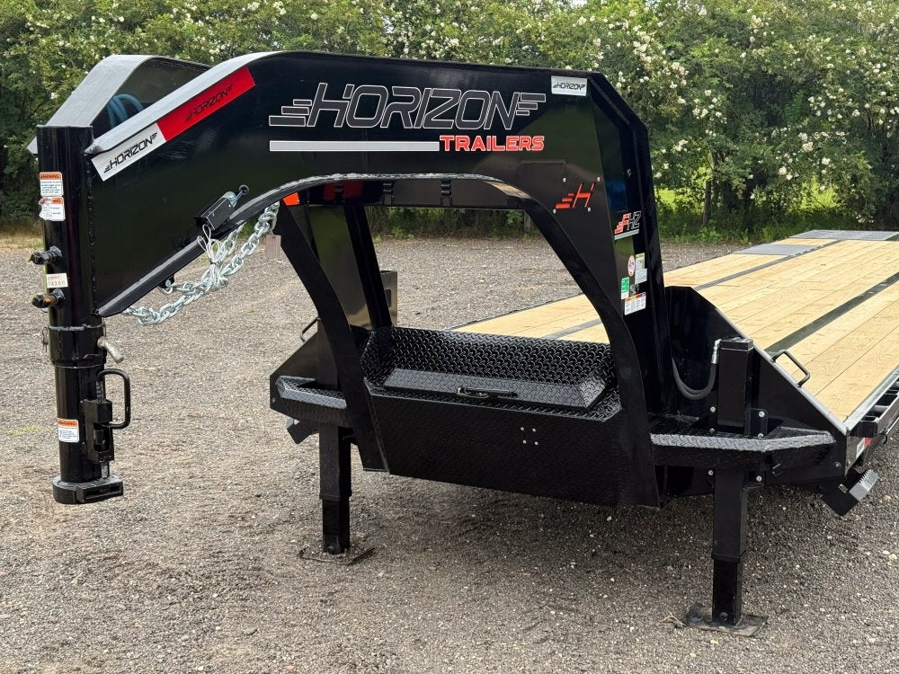 40' FHZ Gooseneck Deckover (2) 12K Axles Mega Ramps 25.9 GVWR, Hydraulic Jacks - 12K MR/Deckover Trailers - Stryker Dealership Group