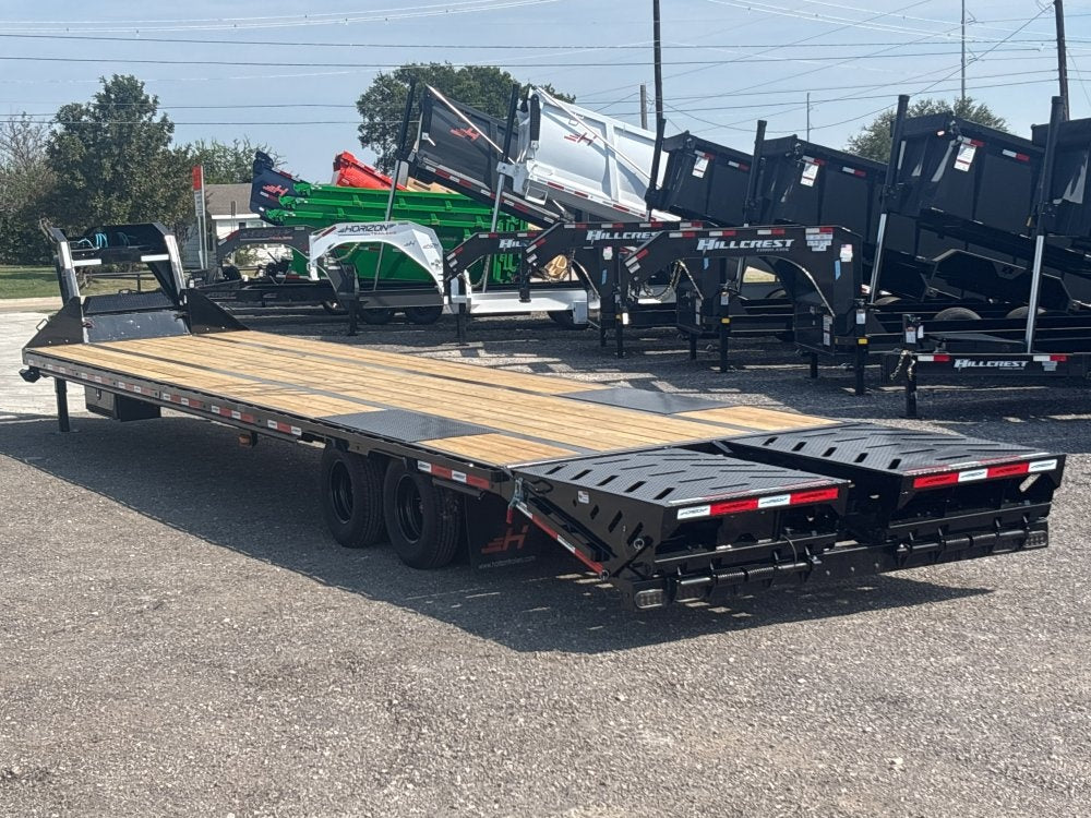 40' FHZ Gooseneck Deckover (2) 12K Axles Mega Ramps 25.9 GVWR, Hydraulic Jacks - Dual Wheel Deckover/DO 12K MR - Stryker Dealership Group