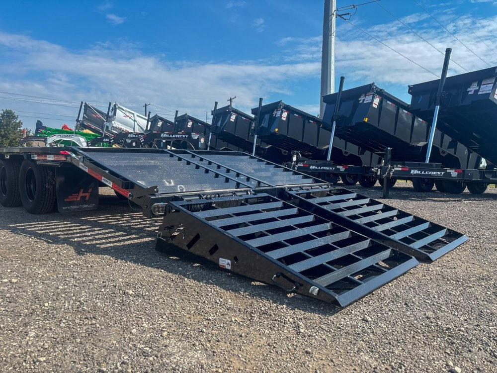 40' FHZ Gooseneck Deckover (2) 12K Axles Mega Ramps 25.9 GVWR, Hydraulic Jacks - Dual Wheel Deckover/DO 12K MR - Stryker Dealership Group