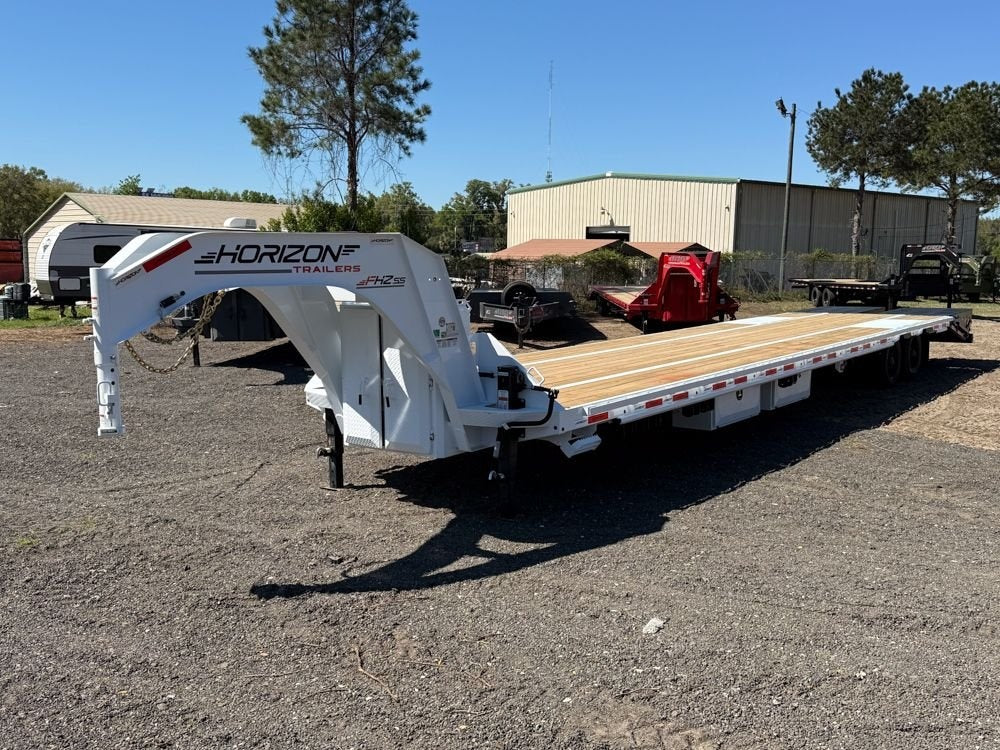 40' FHZSS Gooseneck Deckover (2) 10K Axles Super Single 18 Ply Tires Mega Ramps - Deckover Trailers/Hotshot - Stryker Dealership Group