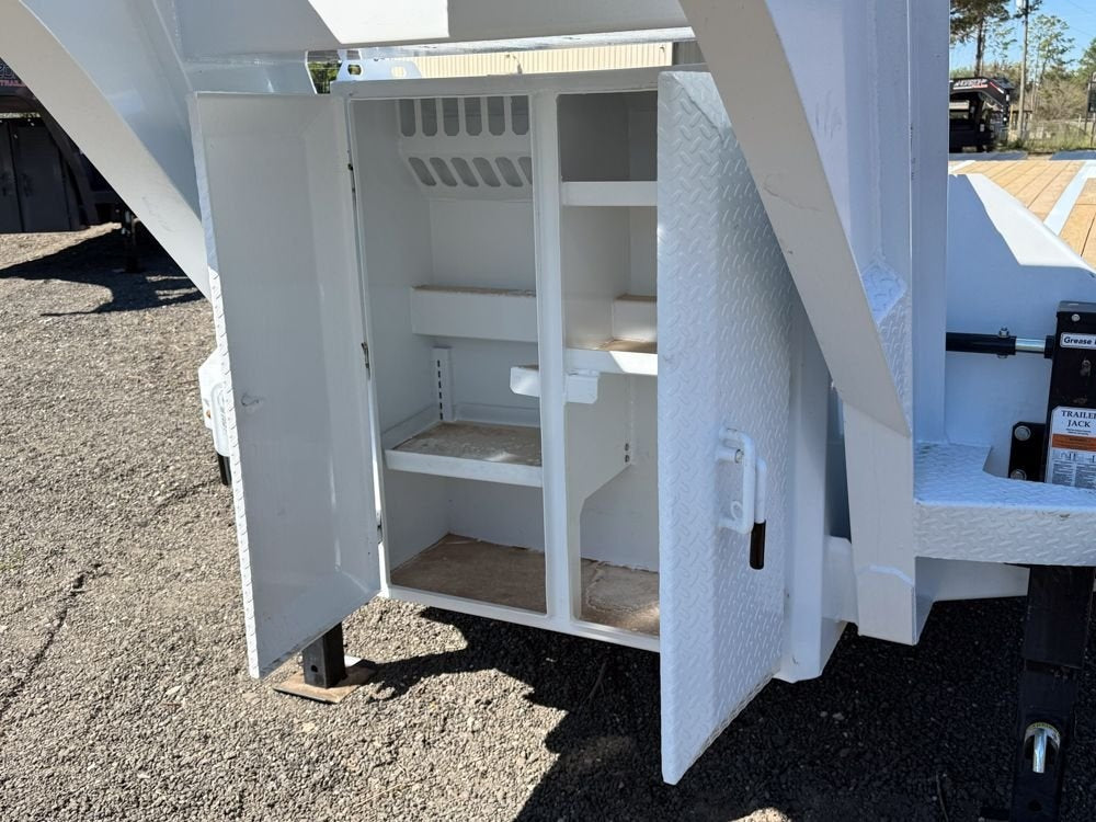 40' FHZSS Gooseneck Deckover (2) 10K Axles Super Single 18 Ply Tires Mega Ramps - Deckover Trailers/Hotshot - Stryker Dealership Group