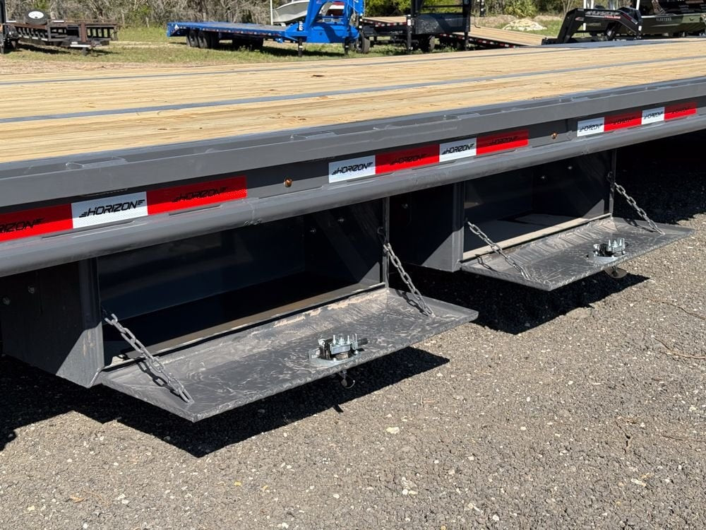 40' FHZSS Gooseneck Deckover (2) 10K Axles Super Single 18 Ply Tires Mega Ramps - Deckover Trailers/Hotshot - Stryker Dealership Group