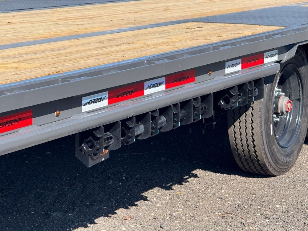40' FHZSS Gooseneck Deckover (2) 10K Axles Super Single 18 Ply Tires Mega Ramps - Deckover Trailers/Hotshot - Stryker Dealership Group