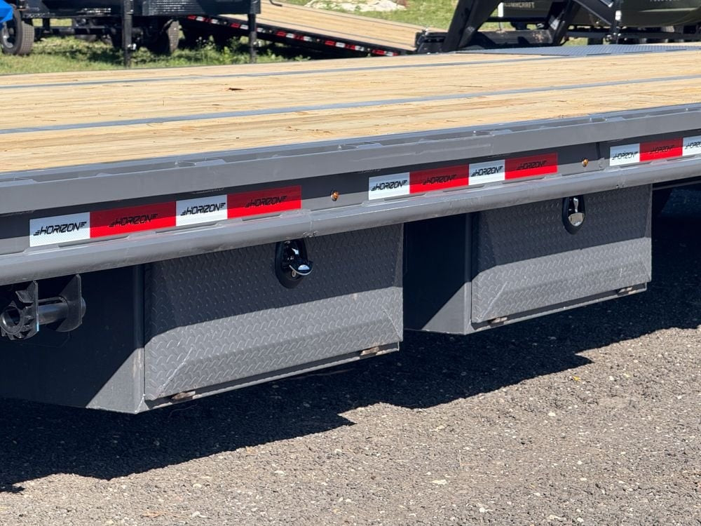 40' FHZSS Gooseneck Deckover (2) 10K Axles Super Single 18 Ply Tires Mega Ramps - Deckover Trailers/Hotshot - Stryker Dealership Group