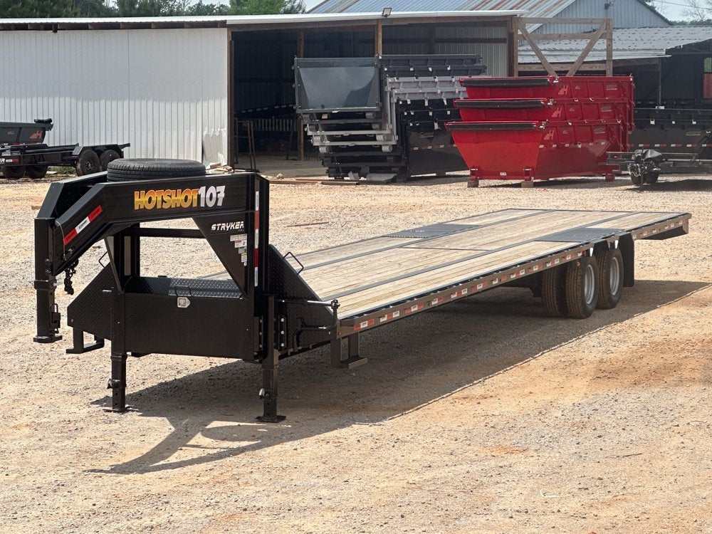 40' Flatbed Gooseneck 20k GVWR 10k Axles Straight Deck Dually - Deckover Trailers - Stryker Dealership Group