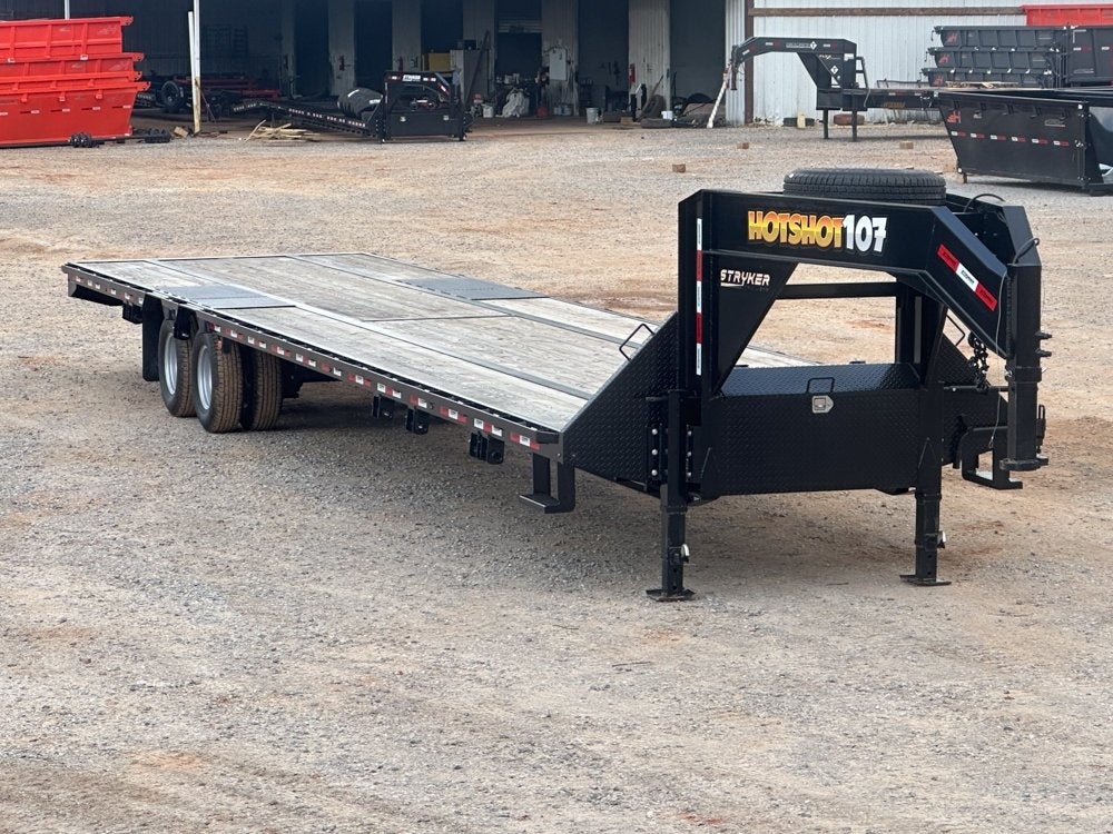 40' Flatbed Gooseneck 20k GVWR 10k Axles Straight Deck Dually - Deckover Trailers - Stryker Dealership Group