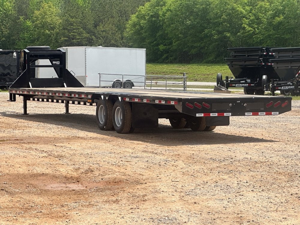 40' Flatbed Gooseneck 20k GVWR 10k Axles Straight Deck Dually - Deckover Trailers - Stryker Dealership Group