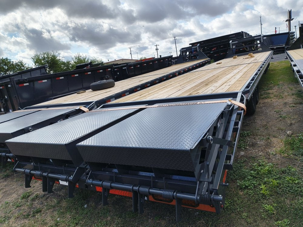 40' FS Gooseneck Mega Ramps 7k Axles 14 Ply Tires with Spare - 7K MR/Deckover Trailers - Stryker Dealership Group