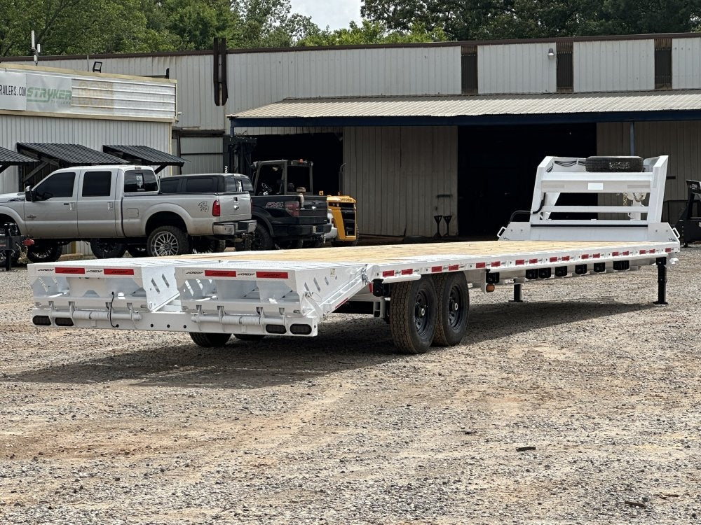 40' FTZ Gooseneck (2) 7k Axles Mega 14k GVWR 14ply Tires - I-Beam Bridge Upgrade - 7K MR/Deckover Trailers - Stryker Dealership Group