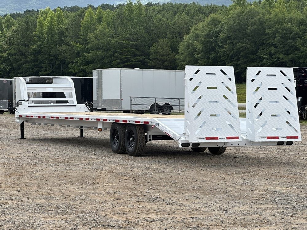 40' FTZ Gooseneck (2) 7k Axles Mega 14k GVWR 14ply Tires - I-Beam Bridge Upgrade - 7K MR/Deckover Trailers - Stryker Dealership Group
