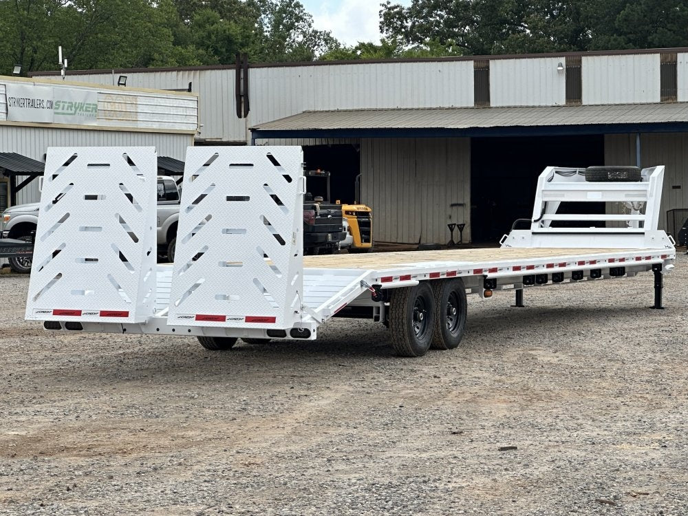 40' FTZ Gooseneck (2) 7k Axles Mega 14k GVWR 14ply Tires - I-Beam Bridge Upgrade - 7K MR/Deckover Trailers - Stryker Dealership Group