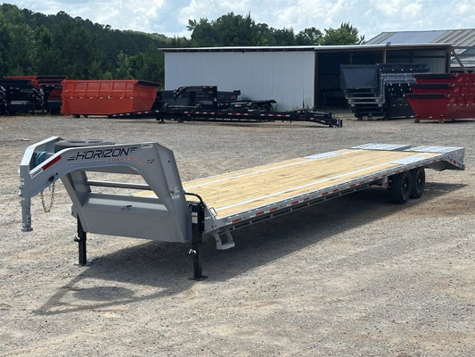 40' FTZ Gooseneck (2) 7k Axles Mega 14k GVWR 14ply Tires - I-Beam Bridge Upgrade - Hotshot Non-CDL/Deckover Trailers - Stryker Dealership Group