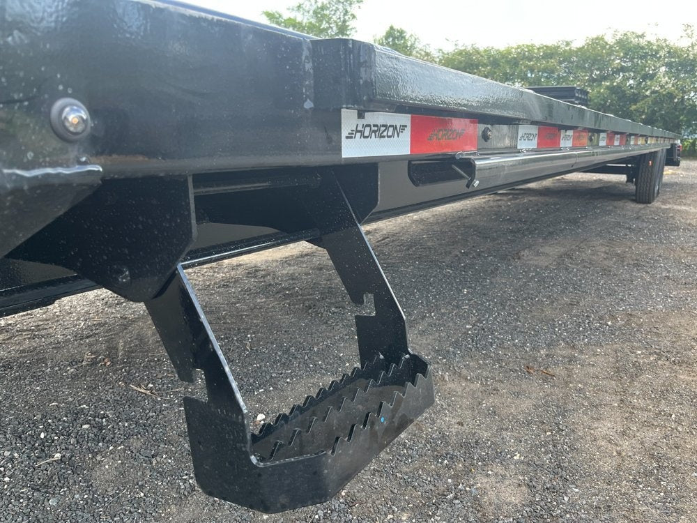 40' FTZ Gooseneck (2) 8k Axles - Mega Ramps - 16k GVWR - 14ply Tires plus Spare - 16# IB - Ratchet R - 8K MR/Deckover Trailers - Stryker Dealership Group