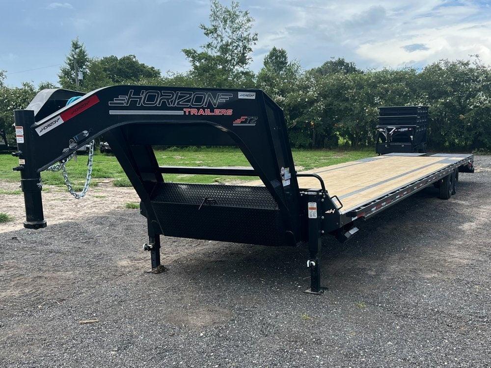 40' FTZ Gooseneck (2) 8k Axles - Mega Ramps - 16k GVWR - 14ply Tires plus Spare - 16# IB - Ratchet R - 8K MR/Deckover Trailers - Stryker Dealership Group