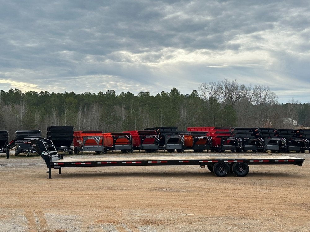 40' FTZ Gooseneck (2) 8k Axles Straight Deck 16k GVWR 14ply 16# IB - Deckover Trailers/Hotshot - Stryker Dealership Group