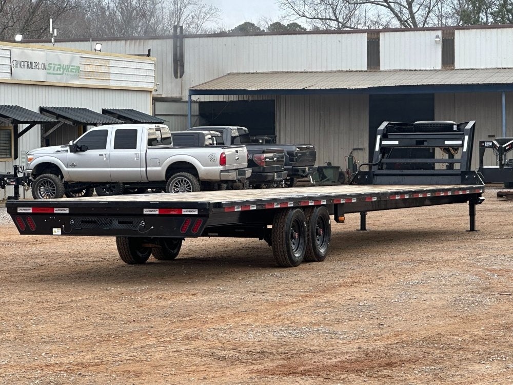 40' FTZ Gooseneck (2) 8k Axles Straight Deck 16k GVWR 14ply 16# IB - Deckover Trailers/Hotshot - Stryker Dealership Group