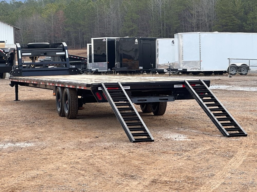 40' FTZ Gooseneck (2) 8k Axles Straight Deck 16k GVWR 14ply 16# IB Ratchet Rail - 8K SD/Deckover Trailers - Stryker Dealership Group