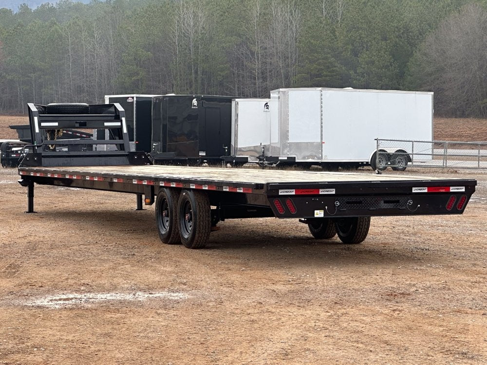 40' FTZ Gooseneck (2) 8k Axles Straight Deck 16k GVWR 14ply 16# IB Ratchet Rail - 8K SD/Deckover Trailers - Stryker Dealership Group