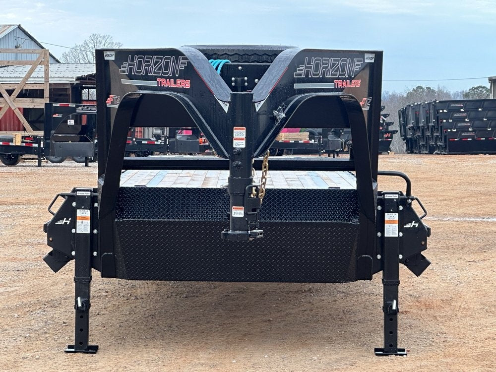 40' FTZ Gooseneck (2) 8k Axles Straight Deck 16k GVWR 14ply 16# IB Ratchet Rail - 8K SD/Deckover Trailers - Stryker Dealership Group