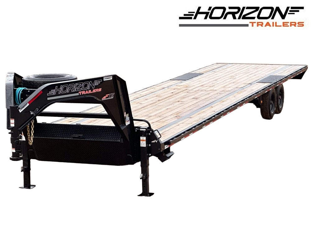 40' FTZ Gooseneck (2) 8k Axles Straight Deck 16k GVWR 14ply 16# IB Ratchet Rail - 8K SD/Deckover Trailers - Stryker Dealership Group