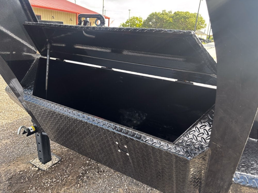 40' FYZ Gooseneck Flat deck Hydraulic Dovetail 12K Axles - Hydraulic Dovetail - Dual Wheel Deckover - Stryker Dealership Group