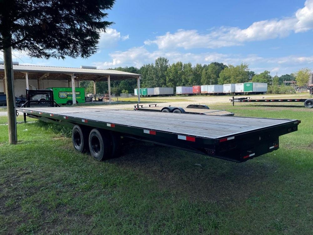 40' Gooseneck 24k GVWR Slide In Ramps Heavy Duty Spring Suspension 014974 - Gooseneck Flatbed CDL - Stryker Dealership Group