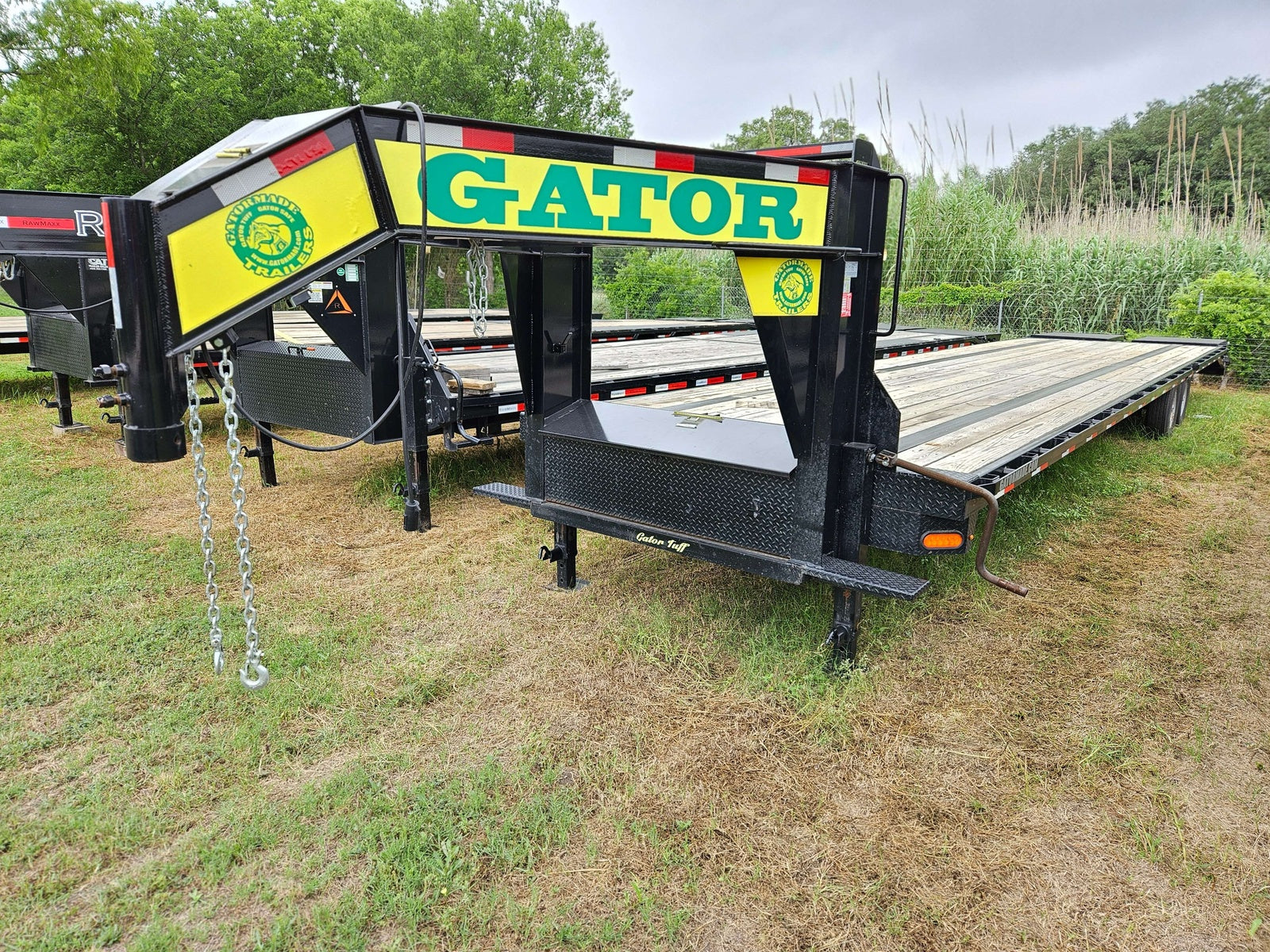 40' Gooseneck 2 - 7k Axles 16k GVWR Mega Ramps 009128 - Hotshot Non-CDL - Stryker Dealership Group