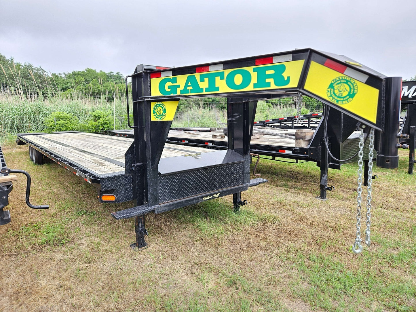 40' Gooseneck 2 - 7k Axles 16k GVWR Mega Ramps 009128 - Hotshot Non-CDL - Stryker Dealership Group