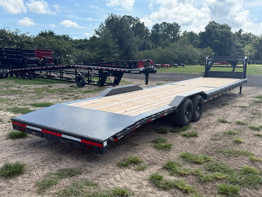 40' H8 Gooseneck Slide In Ramps 7k Axles - Equipment Trailers - Stryker Dealership Group