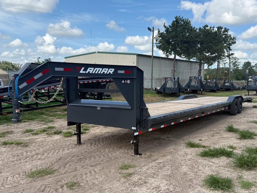 40' H8 Gooseneck Slide In Ramps 7k Axles - Equipment Trailers - Stryker Dealership Group