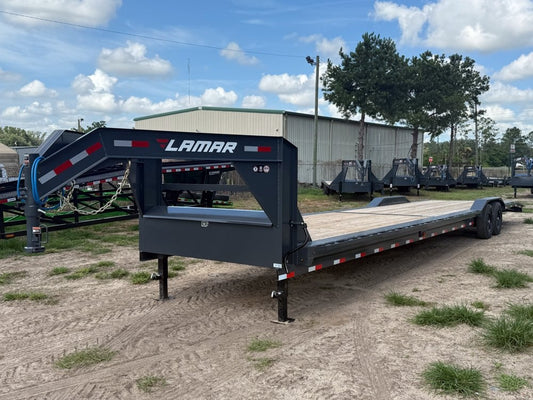 40' H8 Gooseneck Slide In Ramps 7k Axles - Equipment Trailers - Stryker Dealership Group