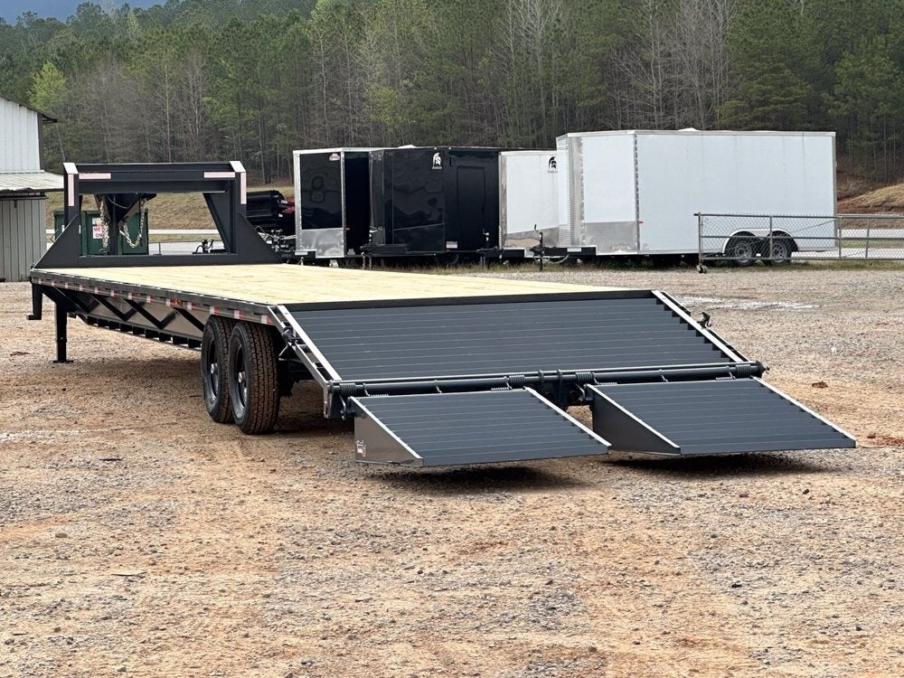 40' HD Gooseneck (2) 7k Axles Mega 14k GVWR 14ply Tires - 14# IB - 7K MR/Deckover Trailers - Stryker Dealership Group
