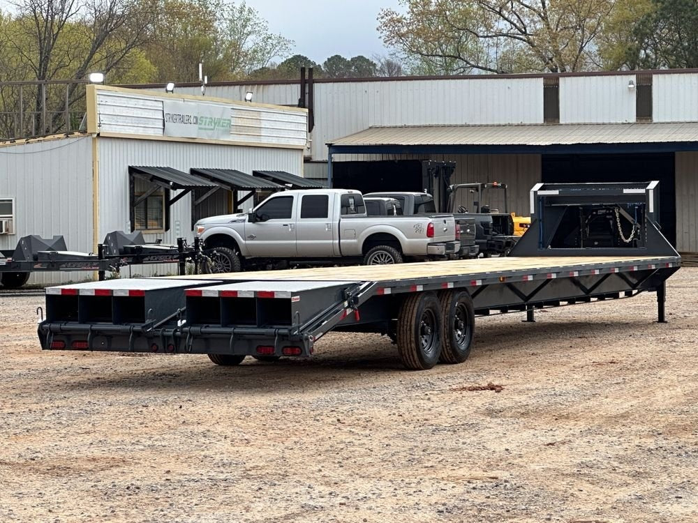 40' HD Gooseneck (2) 8k Axles Mega 16k GVWR 14ply Tires - 14# IB - Hotshot Non-CDL/DO 8K MR - Stryker Dealership Group
