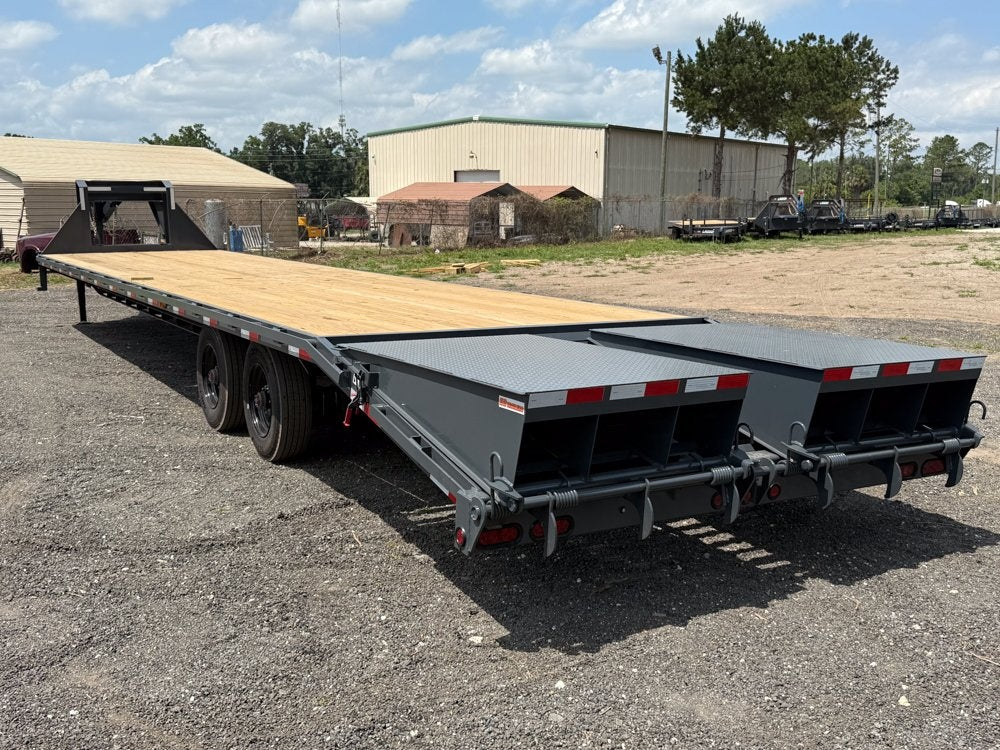 40' HD Hotshot (2) 10k Axles Mega Ramps DERATED Non-CDL 18 Ply Super Singles - 10K MR SS/Deckover Trailers - Stryker Dealership Group
