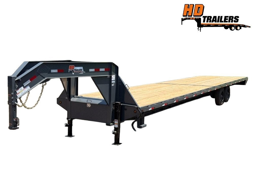 40' HD Hotshot (2) 10k Axles Straight Deck, DERATED Non-CDL 18 Ply Super Singles - 10K SD SS/Deckover Trailers - Stryker Dealership Group