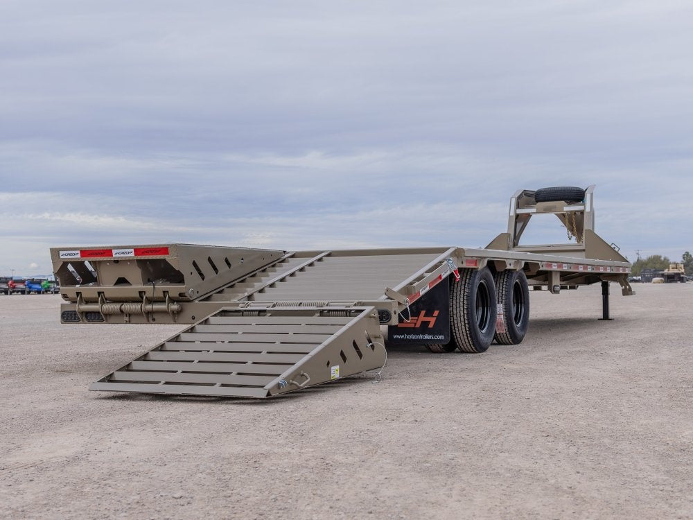 40' Horizon FHZ Gooseneck Dual Wheel Deckover Trailer Mega Ramps - (2) 10K Axles - Dual Wheel Deckover/DO 10K MR DW - Stryker Dealership Group