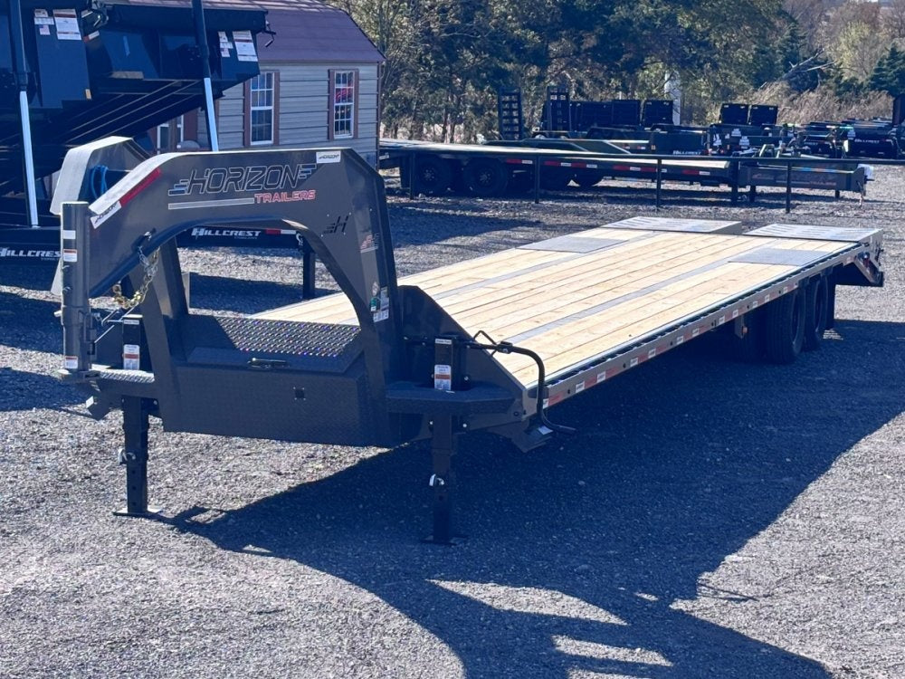 40' Horizon FHZ Gooseneck Dual Wheel Deckover Trailer Mega Ramps - (2) 10K Axles - Dual Wheel Deckover/DO 10K MR DW - Stryker Dealership Group