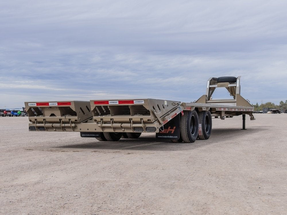 40' Horizon FHZ Gooseneck Dual Wheel Deckover Trailer Mega Ramps - (2) 12K Axles - Dual Wheel Deckover/DO 12K MR - Stryker Dealership Group