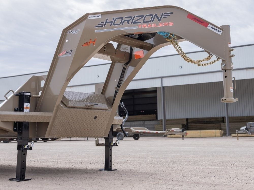 40' Horizon FHZ Gooseneck Dual Wheel Deckover Trailer Mega Ramps - (2) 12K Axles - Dual Wheel Deckover/DO 12K MR - Stryker Dealership Group