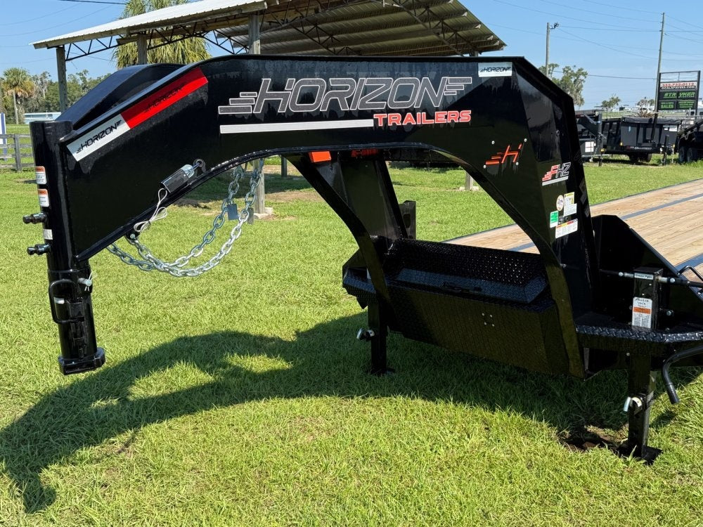 40' Horizon FHZ Gooseneck Dual Wheel Deckover Trailer Mega Ramps - (2) 12K Axles - Dual Wheel Deckover/DO 12K MR - Stryker Dealership Group