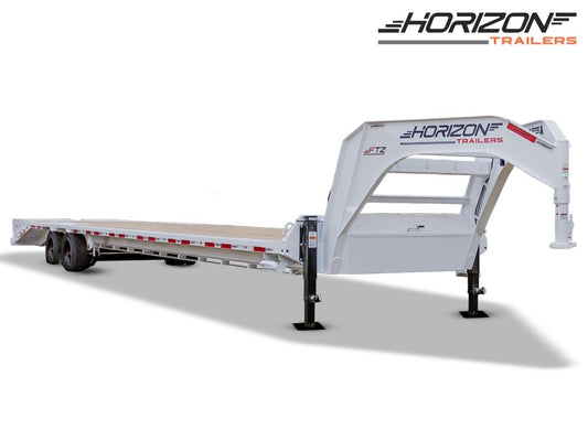 40' Horizon FTZ Gooseneck Deckover Trailer Mega Ramps - (2) 10k Axles - Hotshot Non-CDL/DO 10K MR SS - Stryker Dealership Group