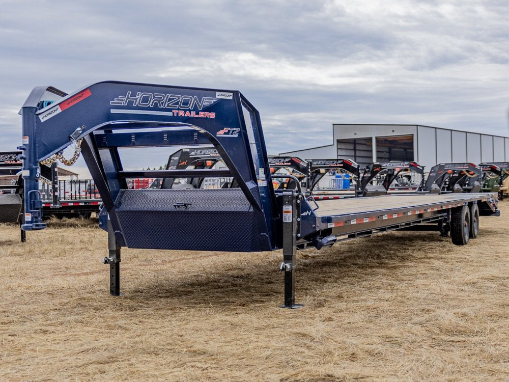 40' Horizon FTZ Gooseneck Deckover Trailer Mega Ramps - (2) 10k Axles - Hotshot Non-CDL/DO 10K MR SS - Stryker Dealership Group