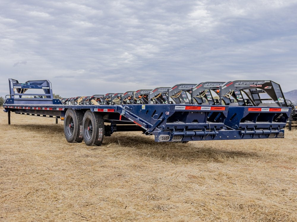 40' Horizon FTZ Gooseneck Deckover Trailer Mega Ramps - (2) 10k Axles - Hotshot Non-CDL/DO 10K MR SS - Stryker Dealership Group