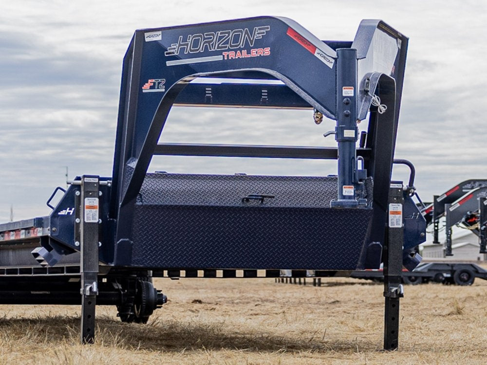 40' Horizon FTZ Gooseneck Deckover Trailer Mega Ramps - (2) 10k Axles - Hotshot Non-CDL/DO 10K MR SS - Stryker Dealership Group