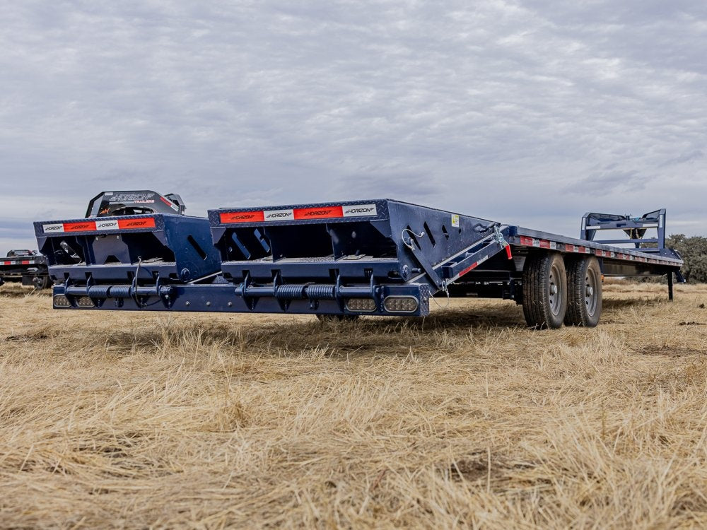 40' Horizon FTZ Gooseneck Hotshot Non-CDL Deckover Trailer Mega Ramps - (2) 7k Axles - Hotshot Non-CDL/DO 7K MR - Stryker Dealership Group