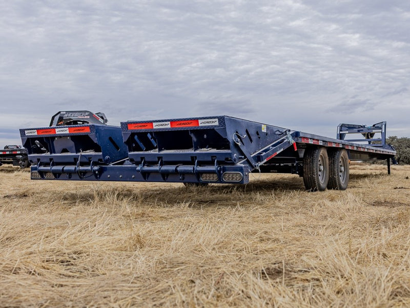 40' Horizon FTZ Gooseneck Hotshot Non-CDL Deckover Trailer Mega Ramps - (2) 7k Axles - Hotshot Non-CDL/DO 7K MR - Stryker Dealership Group