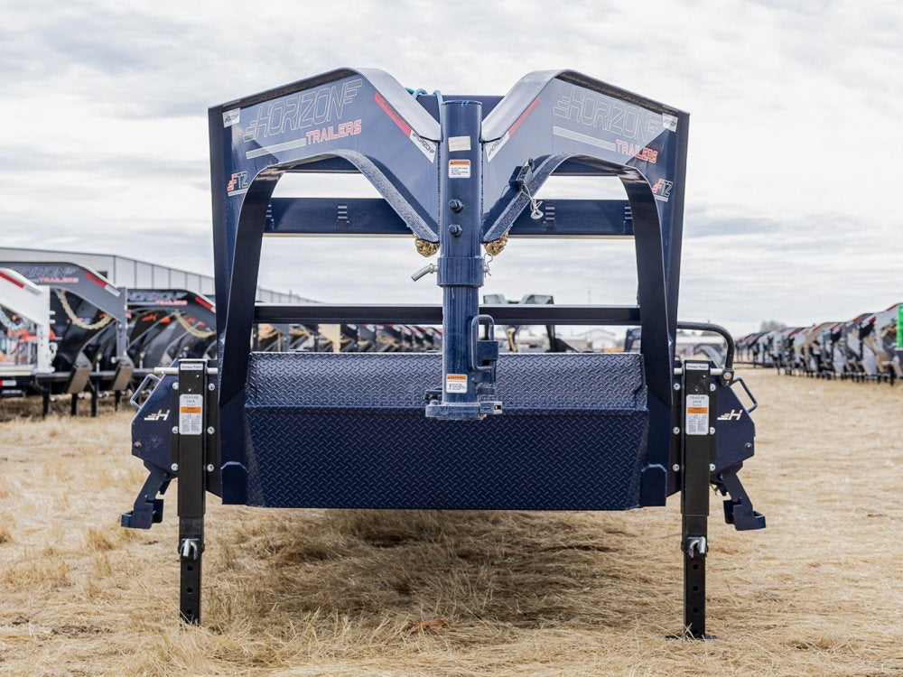 40' Horizon FTZ Gooseneck Hotshot Non-CDL Deckover Trailer Mega Ramps - (2) 7k Axles - Hotshot Non-CDL/DO 7K MR - Stryker Dealership Group